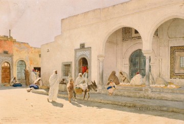 Arab Painting - Gamia Karamanli Suk el Mushir Stephan Bakalowicz Araber